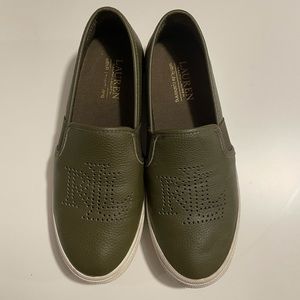 RL green sneakers